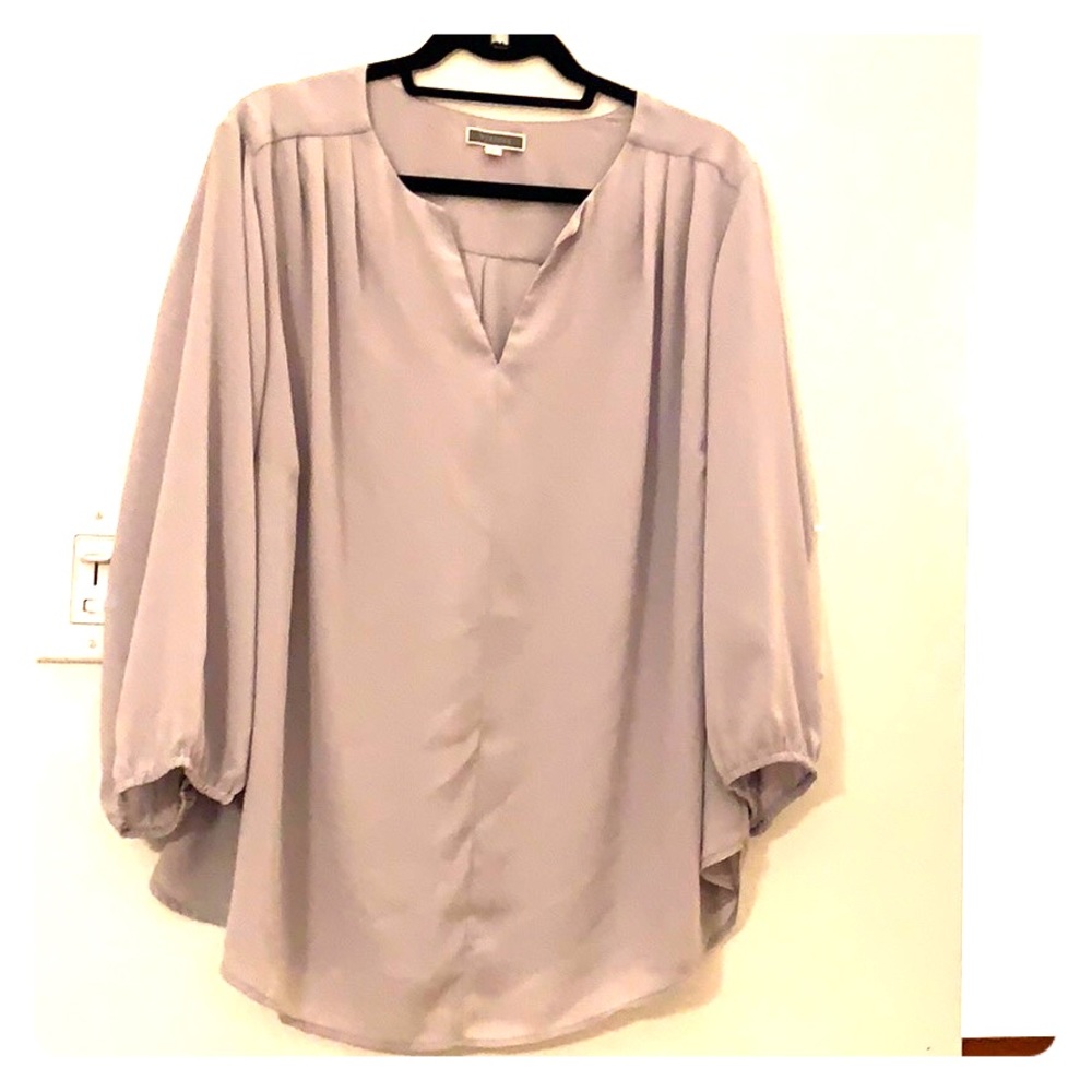 Light Grey Chiffon Shirt